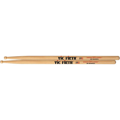 Vic Firth American Classic Drum Sticks With Barrel Tip Wood 5B