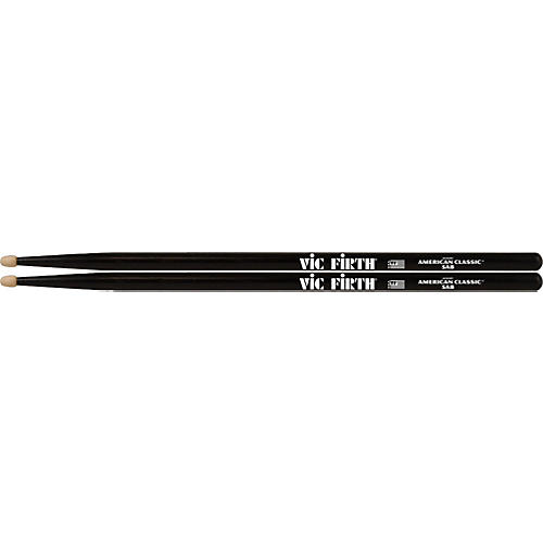 Vic Firth American Classic Drum Sticks With Black Finish 5A Wood