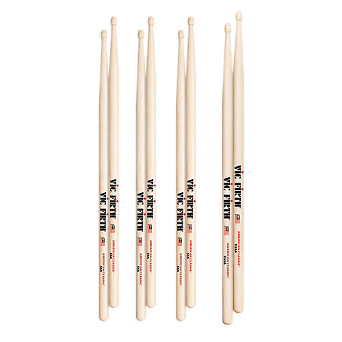American Classic Drumsticks 3 Pair 55A with FREE X55A