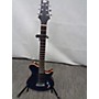 Used Gadow American Classic Flame Top Solid Body Electric Guitar Trans Blue