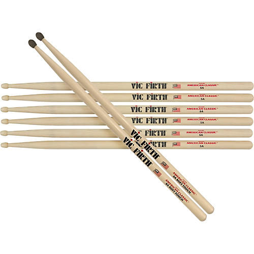 American Classic Hickory 5A Sticks, Buy 3 Get 1 Pair Silver Bullet Free