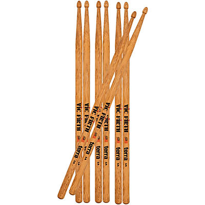 Vic Firth American Classic Terra Series Drum Sticks Value 4-Pack