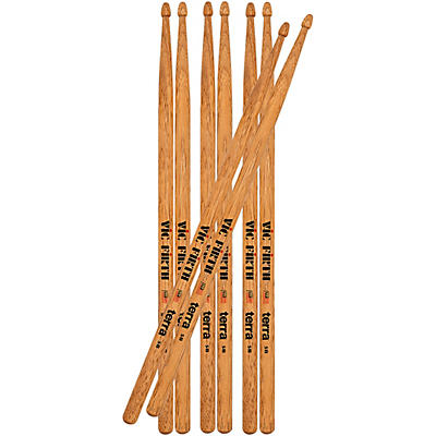 Vic Firth American Classic Terra Series Drum Sticks Value 4-Pack