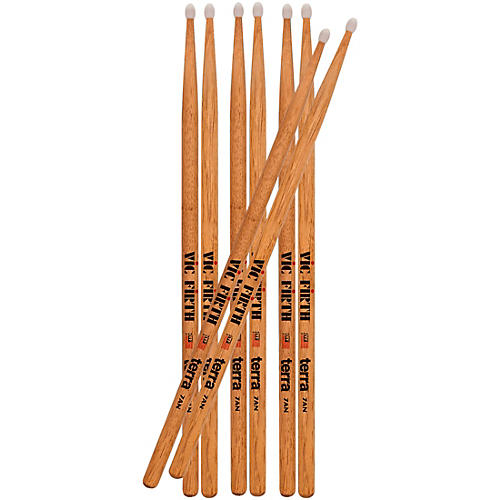 Vic Firth American Classic Terra Series Drum Sticks Value 4-Pack 7A Nylon