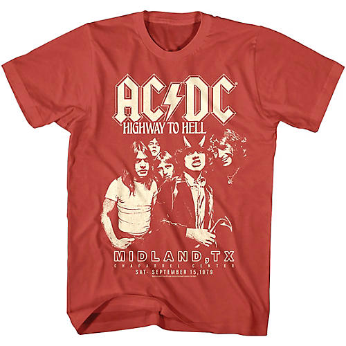 American Classics American Classics AC/DC Highway To Hell Texas Unisex T-Shirt Large Pink