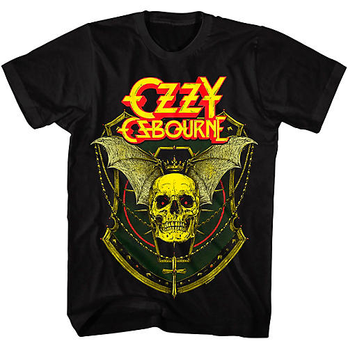 American Classics American Classics Ozzy Crowned Skull Winged Unisex T-shirt Medium Black