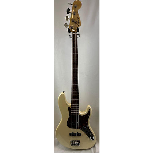 Fender American Deluxe Jazz Bass Electric Bass Guitar Olympic White