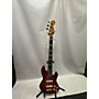 Used Fender American Deluxe Jazz Bass Electric Bass Guitar flamed maple top