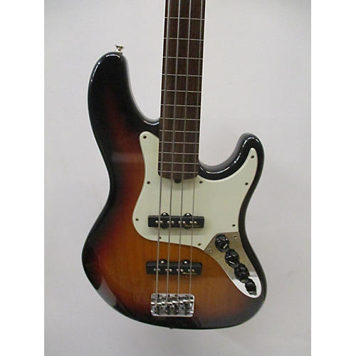 Fender American Deluxe Jazz Bass Fretless Electric Bass Guitar Sunburst
