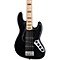 American Deluxe Jazz Bass V 5-String Electric Bass Level 1 Black Maple Fretboard