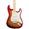 American Deluxe Stratocaster Electric Guitar Level 1 Sunset Metallic Maple Neck