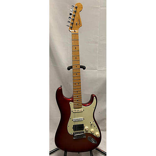 Fender American Deluxe Stratocaster HSS Solid Body Electric Guitar Sunset Metallic