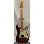 Used Fender American Deluxe Stratocaster HSS Solid Body Electric Guitar Sunset Metallic