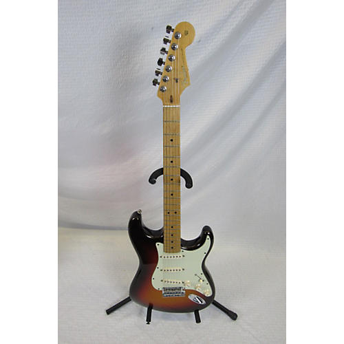 Fender American Deluxe Stratocaster Plus Solid Body Electric Guitar mystic 3 tone sunburst