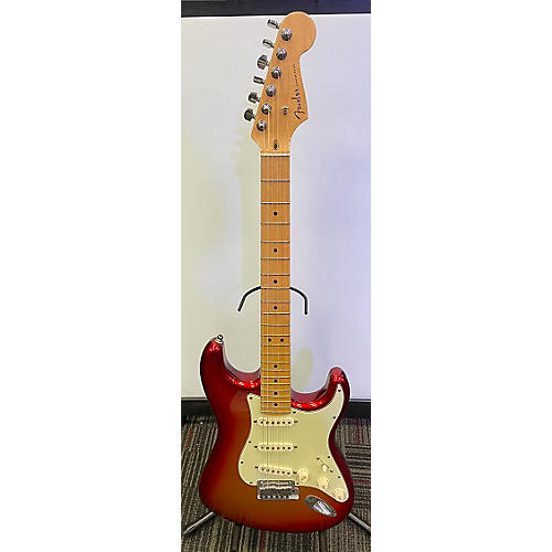 Fender American Deluxe Stratocaster Solid Body Electric Guitar SUNSET METALLIC