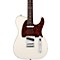 American Deluxe Telecaster Electric Guitar Level 1 Olympic Pearl Rosewood