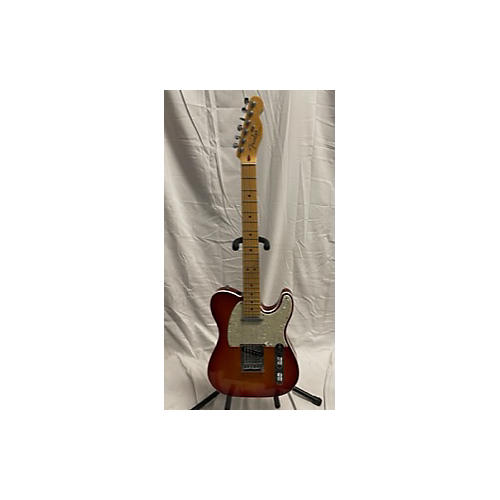 Fender American Deluxe Telecaster Solid Body Electric Guitar aged cherryburst