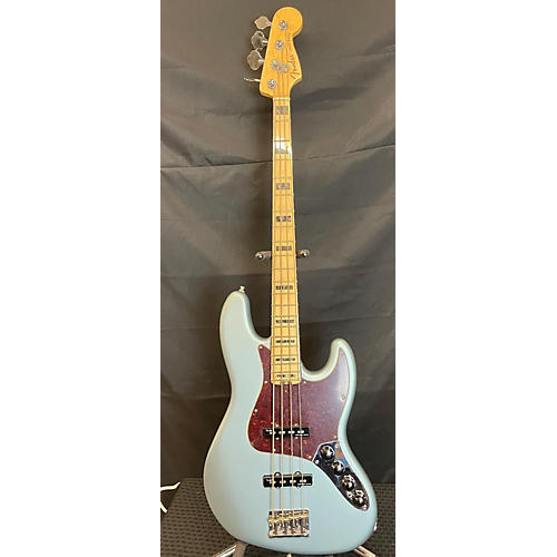 Fender American Elite Jazz Bass Electric Bass Guitar Pelham Blue