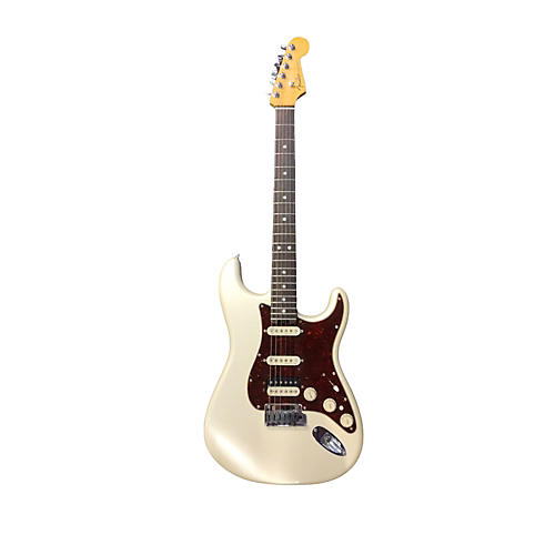 Fender American Elite Stratocaster HSS Shawbucker Solid Body Electric Guitar Olympic Pearl