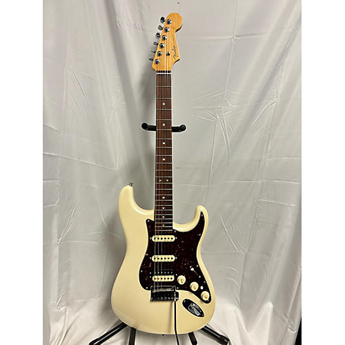 Fender American Elite Stratocaster HSS Shawbucker Solid Body Electric Guitar Olympic Pearl