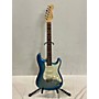 Used Fender American Elite Stratocaster Solid Body Electric Guitar sky blue burst