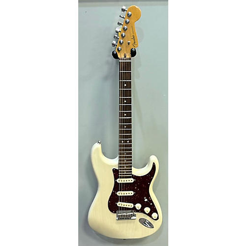 Fender American Elite Stratocaster Solid Body Electric Guitar Trans Blonde