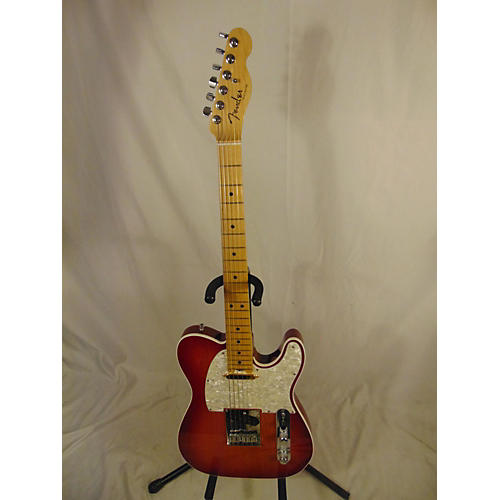 Fender American Elite Telecaster Solid Body Electric Guitar Red Sunburst