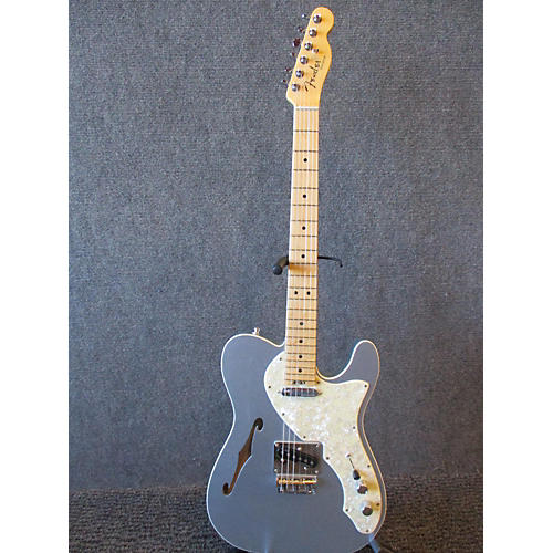 Fender American Elite Thinline Telecaster Hollow Body Electric Guitar Metallic Blue
