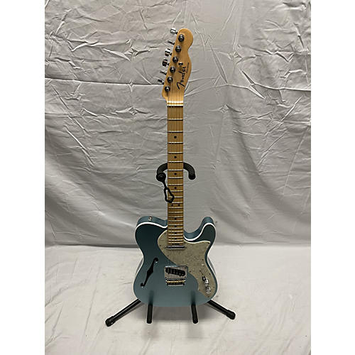 Fender American Elite Thinline Telecaster Hollow Body Electric Guitar MYSTIC ICE BLUE