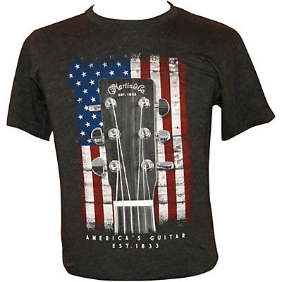 Martin American Flag Guitar T-Shirt