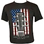 Martin American Flag Guitar T-Shirt Medium Charcoal