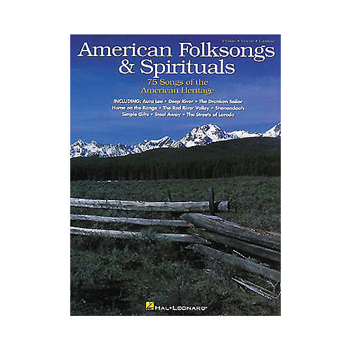 Hal Leonard American Folksongs and Spirituals Piano/Vocal/Guitar Songbook