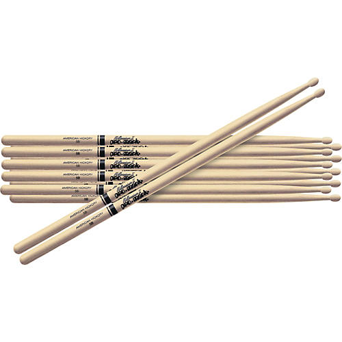 Promark American Hickory Drum Sticks 6-Pair Nylon 2BN