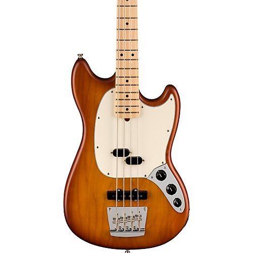 Fender American Performer Limited-Edition Mustang Electric Bass Guitar Satin Honey Burst