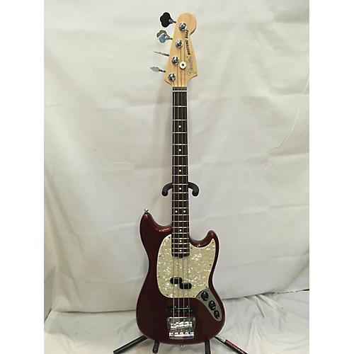 Fender American Performer Mustang Bass Electric Bass Guitar Aubergine
