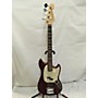 Used Fender American Performer Mustang Bass Electric Bass Guitar Aubergine