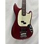 Used Fender American Performer Mustang Bass Electric Bass Guitar AUBERGINE