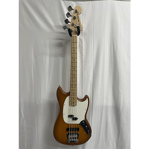 Fender American Performer Mustang Bass Electric Bass Guitar Satin Honeyburst