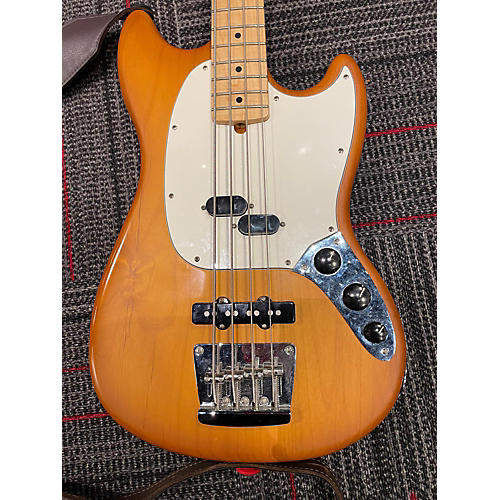 Fender American Performer Mustang Bass Electric Bass Guitar Natural