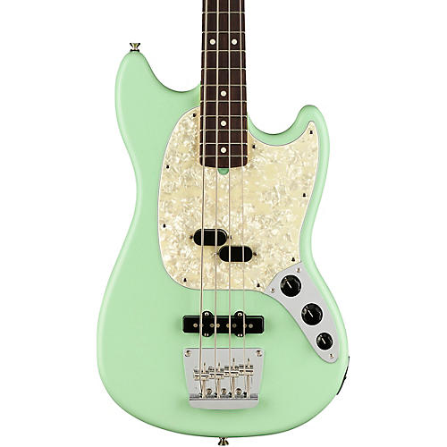 Fender American Performer Mustang Bass Rosewood Fingerboard Satin Seafoam Green