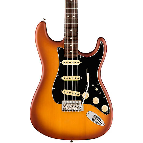 Fender American Performer Timber Stratocaster Spruce Electric Guitar Honey Burst