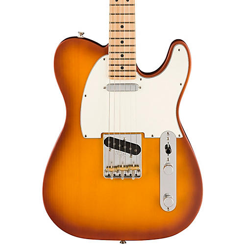 Fender American Performer Timber Telecaster Spruce Electric Guitar Honey Burst