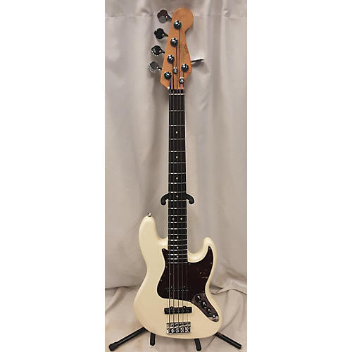 Fender American Professional II Jazz Bass - 5 String Electric Bass Guitar Olympic White