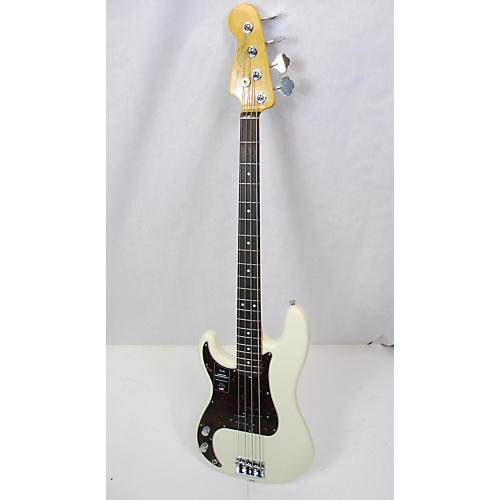 Fender American Professional II Precision Bass Left-Handed Electric Bass Guitar Olympic White