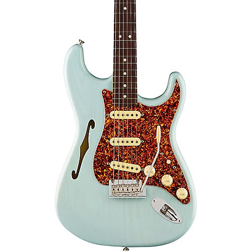 Fender American Professional II Stratocaster Thinline Limited-Edition Electric Guitar Condition 2 - Blemished Transparent Daphne Blue 197881190729