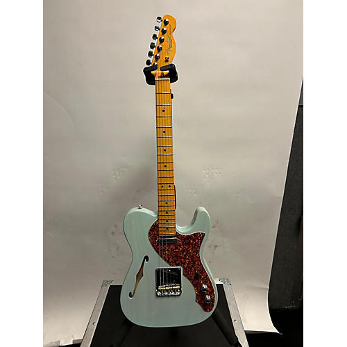 Fender American Professional II Telecaster Thinline Limited-Edition Hollow Body Electric Guitar Transparent Daphne Blue