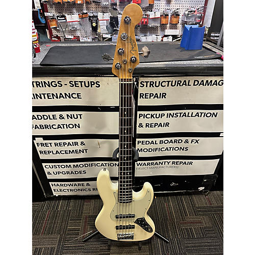 Fender American Professional Jazz Bass V Electric Bass Guitar Cream