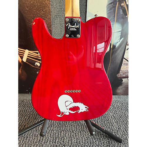 Fender American Professional Telecaster Solid Body Electric Guitar Trans Crimson Red