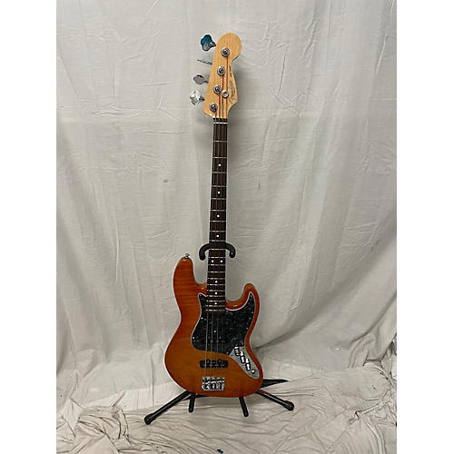 Fender American Select Active Jazz Bass Electric Bass Guitar Amber