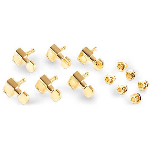 Fender American Series Stratocaster Guitar Tuners with Gold Hardware Set of 6 Gold